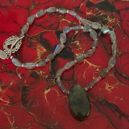 Labradorite Necklace & Bracelet set