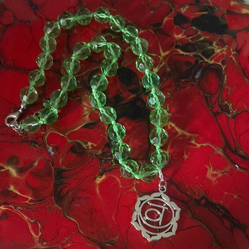 Green Heart chakra necklace