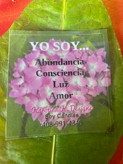 Natural Handmade Soybean Wax Candle  Vela de cera de soja natural hecha a mano